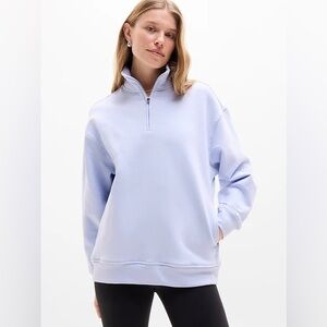 NWT Athleta Forever Fleece 1/4 Zip Sweatshirt